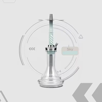 Accessoires de narguilé de luxe Offre Spéciale Design Unique pour fumer du tabac Aluminium Macaron Acier inoxydable Narguilé Miroir en gros