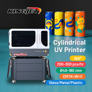 Impresora UV de cilindros para barniz selectivo, para botellas de vidrio de lujo, máquina rotativa de efecto 3D de alto relieve - Product Image 1