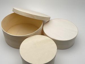 Hộp Gỗ Phô Mai Tùy Chỉnh Nhà Máy Hộp Gỗ Tròn Bánh Lớn/Nhỏ Cấp Thực Phẩm - Product Image 2