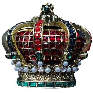 Broche <span class=keywords><strong>de</strong></span> perle <span class=keywords><strong>de</strong></span> l'industrie lourde d'art <span class=keywords><strong>de</strong></span> strass <span class=keywords><strong>de</strong></span> couronne <span class=keywords><strong>de</strong></span> <span class=keywords><strong>la</strong></span> <span class=keywords><strong>reine</strong></span> vintage - Product Image 6