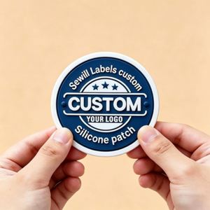 Custom 3D Embossed Oval Silicone Labels, Wash-Resistant Non-Fading Brand <b>Tags</b> for Clothing & <b>Bags</b> - Product Image 4