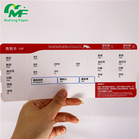 Invitations de mariage personnalisées en forme de carte d'embarquement avec perforation détachable
