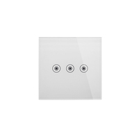 Interrupteur mural tactile moderne 1-4CHS 433.92MHZ pour système de maison intelligente
