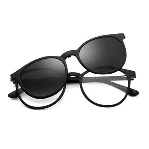 Lunettes anti-lumière bleue unisexes de qualité supérieure, lunettes de soleil Tr90, ensemble de lunettes à clipser, verres polarisés, montures optiques, double usage - Product Image 1