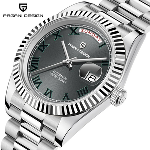 Montre mécanique automatique pour homme PAGANIDESIGN, nouvelle collection, 40 mm, <span class=keywords><strong>calendrier</strong></span>, <span class=keywords><strong>semaine</strong></span>, étanche, 1783 - Product Image 4