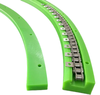 Rail de guidage en polyéthylène avec guide en T résistant à l'usure pour la transmission, pour ligne de production de convoyage alimentaire en nylon
