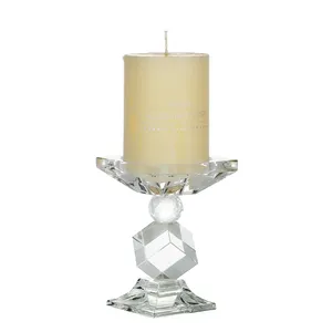 Elegant Tall Crystal Glass Table Centerpiece Candle Holder Wedding Favors