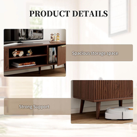 Meuble TV pratique en bois massif pour téléviseurs de 50 à 60 pouces, design européen moderne, console de rangement pour salon, meuble de maison