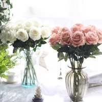 Nouvelle Collection : Rose Artificielle en Velours et Soie de 51 cm – Idéale pour Mariages, Halloween, Remises de Diplômes et Décoration Intérieure