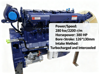 Moteur complet neuf de haute qualité pour camion Shaanxi Automobile Weichai Beiben WP10.380E22, quatre soupapes, 380 CV