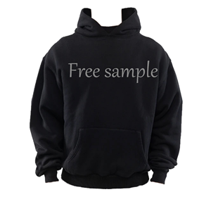 Sudadera con capucha de forro polar grueso 100% algodón negro personalizada para hombre, teñido liso, antiencogimiento, muestra gratuita, con bolsillo canguro - Product Image 1