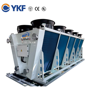 Refroidisseur à sec personnalisé YKF avec tubes en cuivre et ailettes en aluminium, intégré à une pompe à chaleur, idéal pour les équipements miniers CVC de 270 kW - Product Image 1