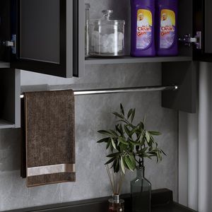 Étagère murale rectangulaire Wan Yusen pour balcon, gain de place, en alliage d'aluminium alvéolé - Product Image 2
