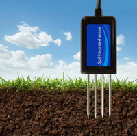 Capteur de sol intégré 8-en-1 avec sortie RS485 Modbus-RTU pour l'humidité, la température, le pH, l'EC, la salinité, le NPK, IP68