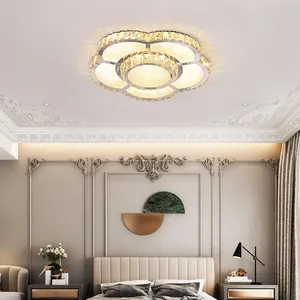 Уникальный дизайн, кристально прозрачный акриловый светодиодный потолочный светильник с регулируемой яркостью для гостиной, столовой, спальни, модное потолочное освещение