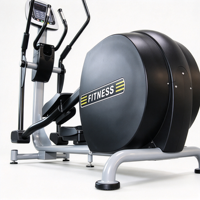 Appareil de fitness elliptique de luxe commercial, course de 450 mm, résistance magnétique bidirectionnelle, écran LED