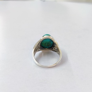 Anillo de Turquesa, Anillo de Plata de Ley 925 con Piedra Preciosa, Colección Hecha a Mano, Anillos Finos, Joyería de Plata, Precio al por Mayor - Product Image 6