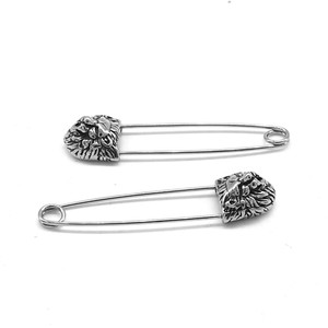yunnique Animal <b>Earrings</b> Lion Head Titanium Steel Unisex Party Fashion Jewelry Studs - Product Image 5