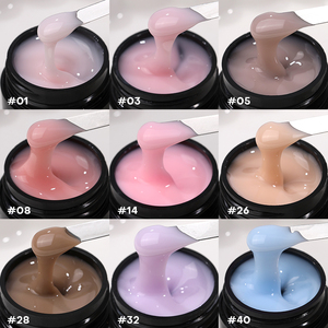 Оптовый французский гель-строитель для наращивания ногтей без нагрева, самовыравнивающийся, с индивидуальной этикеткой, экологичный, без HEMA и TPO - Product Image 2