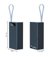 12*18650 boîte de rangement de batterie avec 4 câbles PD QC chargeur boîtier de batterie externe 18650 support de batterie boîtier de charge coque