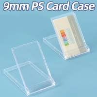 SUNSHING-Tarjetero transparente acrílico, caja de almacenamiento para tarjetas, soporte de escritorio de oficina, estuches de plástico para tarjetas de identificación, soporte de exhibición