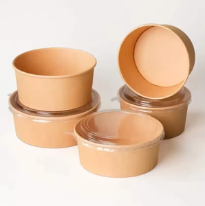 Recyclable Marketing Kraft Paper Disposable Food <b>Container</b> Leak Proof Eco Friendly For Noodles And <b>Soup</b> Packaging Select 84 more - Product Image 2