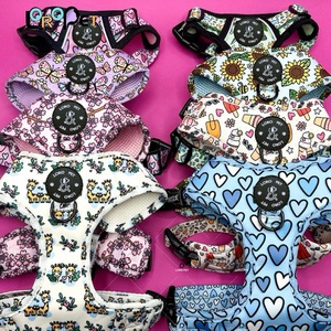 Arnés de Navidad personalizado OEM/ODM para perros Conjunto de arnés y <span class=keywords><strong>collar</strong></span> de correa de perro de moda de neopreno de gran oferta con MOQ bajo - Product Image 1