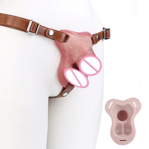 ORALSX Male Penis Harness Hollow Dildo Silicone Penis Pack Penis Cover Dick Attachment Chastity Belt Sex <b>Toys</b> <b>for</b> <b>Men</b> - Product Image 1