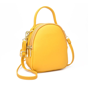 Chất lượng cao PU da Lady Ba lô công suất lớn đơn giản giải trí Thiết kế xách tay miễn phí OEM tùy chỉnh màu sắc rắn cho mùa hè sử dụng - Product Image 1