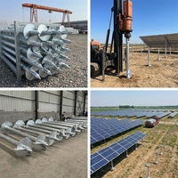 Pieu hélicoïdal industriel moderne galvanisé à chaud, à haute capacité de charge, pour fondations et ancrages au sol, destiné aux applications électriques et utilitaire