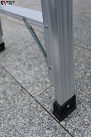 Plate-forme de travail pliable en aluminium réglable en deux étapes