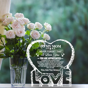 Regalos de Cristal Personalizados al por Mayor, Recuerdos Grabados con Láser 3D, Decoración de Escritorio, Regalos de Aniversario, Forma de Corazón/Bola para el Hogar/Oficina - Product Image 5