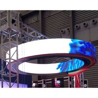 Pantalla suave Led de alta definición de 360 curvas Pantalla de pared Pantalla de video Led flexible Pantalla suave Led