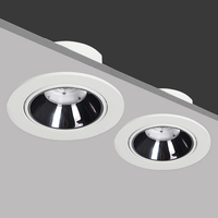 Nouveauté : Downlights LED ronds modernes en aluminium 9W/12W/20W COB avec un CRI élevé de 93 pour la maison, le salon, la chambre à coucher, le bureau