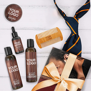 100% Tự Nhiên Hữu Cơ Râu Balm Sáp Bàn Chải Râu Tăng Trưởng Grooming Kit Cho Nam Giới Râu Chăm Sóc Bộ Quà Tặng - Product Image 4