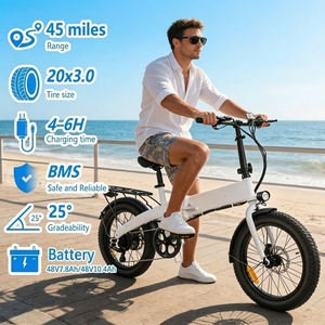 Vélo électrique <span class=keywords><strong>pliable</strong></span> certifié CE, entrepôt UE, 250W, batterie au lithium 48V 7.8Ah, cadre en alliage d'aluminium, léger, pour trajets urbains - Product Image 2