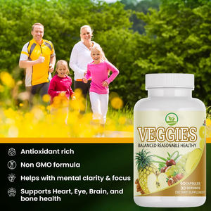 Fabricant d'équipement d'origine Mélange de capsules de fruits et légumes Complément alimentaire complet avec super aliment pour femmes hommes et enfants - Product Image 3