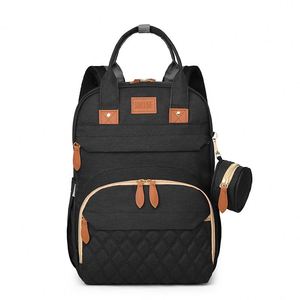Trendy Plain Color USB Mommy Bags <b>Large</b> Capacity Waterproof Baby Diaper <b>Backpack</b> - Product Image 3
