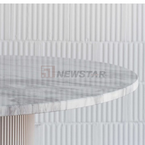 Newstar moderno nordico <span class=keywords><strong>rotondo</strong></span> tavolo da pranzo in <span class=keywords><strong>marmo</strong></span> cucina ristorante sala da pranzo mobili tavoli da pranzo in <span class=keywords><strong>marmo</strong></span> - Product Image 5