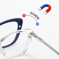 MS 9903 2025 Montura Magnética 5 en 1 sin Lentes con Clips Unisex TR90 Gafas Ópticas Modernas con Prescripción Personalizada