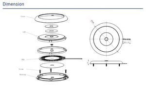 Éclairage intérieur LED Dream lighting RV avec variateur DC10-30V plafonnier pour <span class=keywords><strong>camping</strong></span>-<span class=keywords><strong>car</strong></span> - Product Image 2