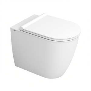 WC mural gris ciment de 55 cm de longueur - Product Image 3