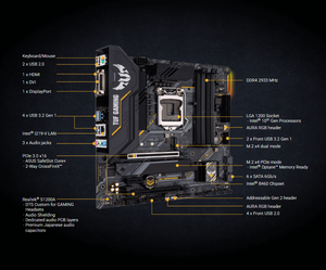 Barato para ASUS TUF GAMING 128 placa base Micro-ATX LGA1200 10th Gen Intel I7/I5/I3 4 DDR4 GB Max <span class=keywords><strong>M</strong></span>.<span class=keywords><strong>2</strong></span> NVMe para escritorio - Product Image 3