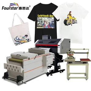 Penjualan Laris T-shirt Pencetak DTF untuk Bisnis Percetakan dengan Mesin Pengolah Bubuk