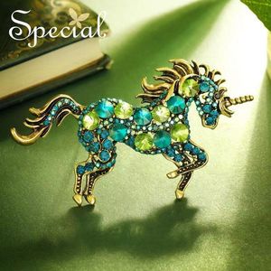 Broche de Unicórnio com Strass para Homens e Mulheres, Acessórios de Joalheria, Presentes para Casais em Festas e Feriados - Product Image 4