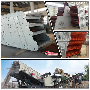 ציוד סינון אבנים בתהליך כרייה עם 4 משטחי סינון, מפריד חול וחצץ, מסך רטט ליניארי לאבן חול סיליקה וזהב למכירה - Product Image 2