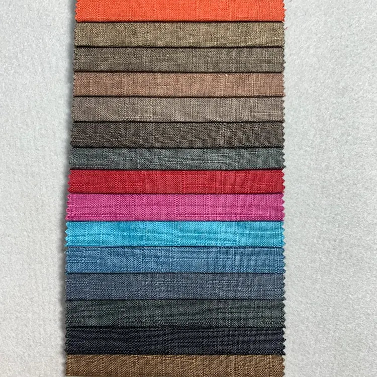 Tissu imitation coton et lin, tapisserie colorée pour meubles, canapés et chaises
