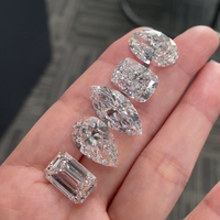 Diamant cultivé en laboratoire certifié IGI, formes multiples : rond, cœur, émeraude, princesse, diamant CVD en vrac DEF VVS VS pour la fabrication de bijoux