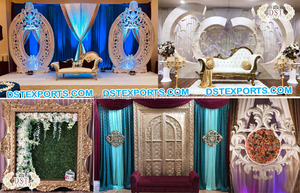 Marco Decorativo para Fondo de Ceremonia de Boda, Paneles de Fondo para Boda Asiática, Decoración de Marco Dorado para Boda, Australia - Product Image 3