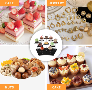 Exhibidores Acrílicos <span class=keywords><strong>de</strong></span> 10 Niveles para Cupcakes, Elegante Soporte Multiusos Compatible con Figuras <span class=keywords><strong>de</strong></span> Acción Funko Pop - Product Image 3